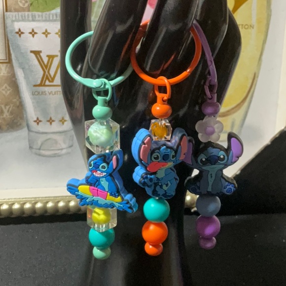 Colorful Stitch Keychains 3pc - Picture 2 of 3